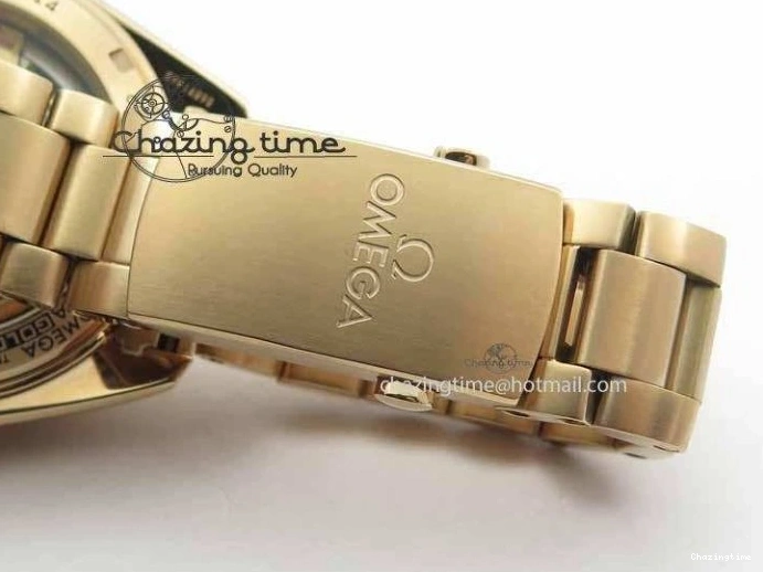 1221 Efficient Planet Ocean GMT 43.5mm RG V6F 1:1 Best Edition Black Dial On RG Bracelet A 8182